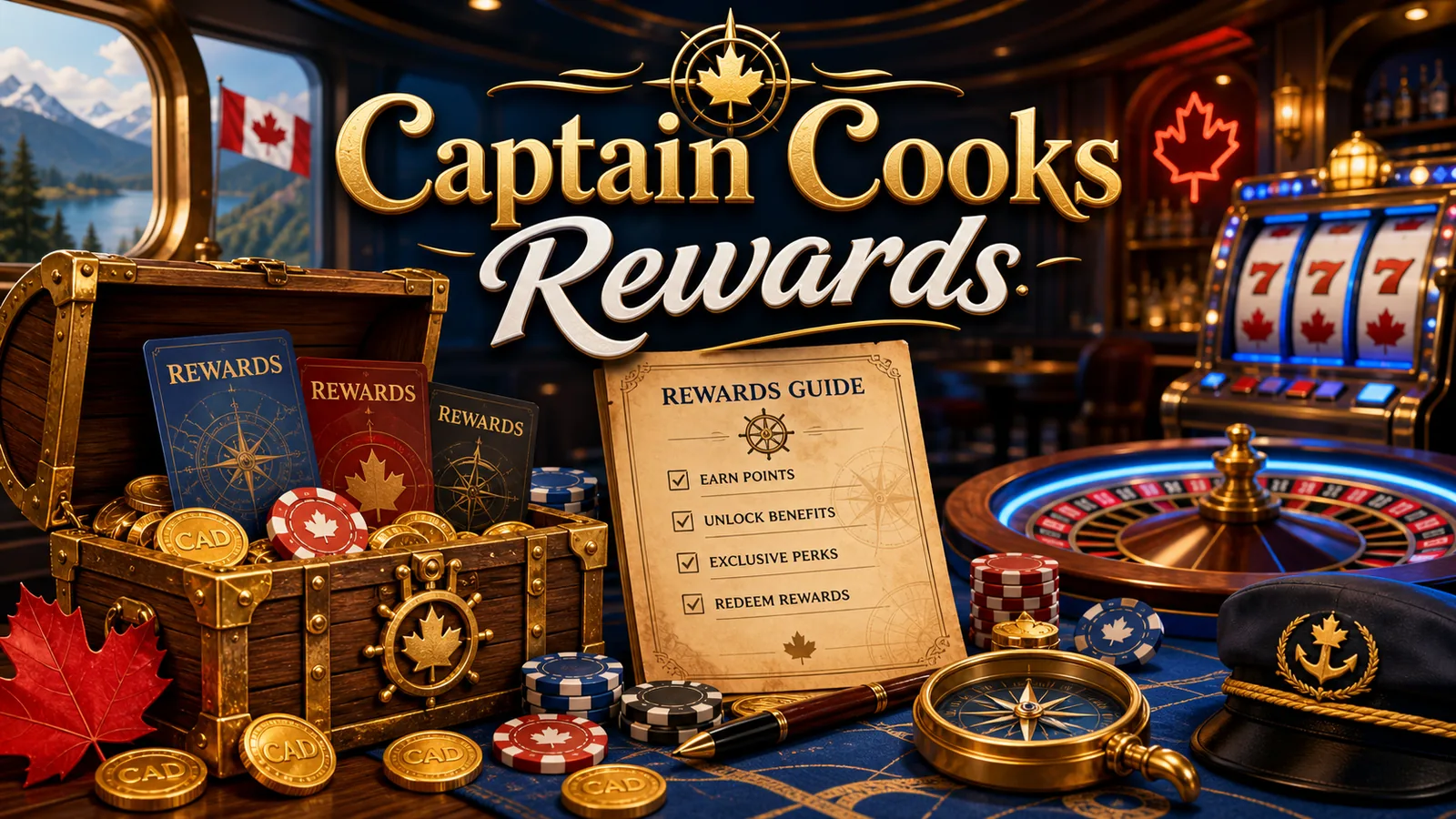 Captain Cooks Casino Rewards Guide content banner