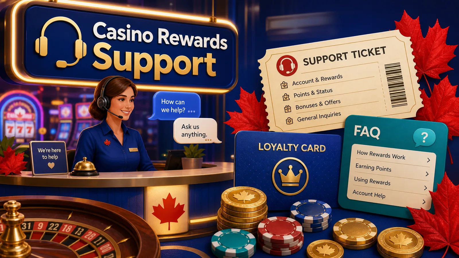 Casino Rewards Support Guide content banner